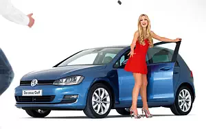 Volkswagen and Girl wide wallpapers and HD wallpapers