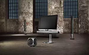 Bang & Olufsen BeoVision 7 40 with BeoLab 7 2 and BeoLab 8000 and BeoLab 2 sub woofer wide wallpapers and HD wallpapers