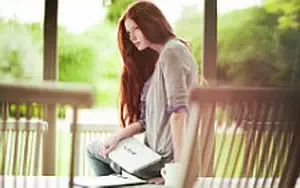 Girl and Notebook wide wallpapers and HD wallpapers