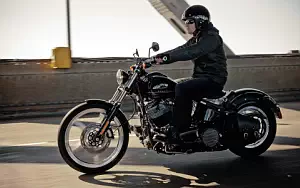 Harley-Davidson Softail Blackline motorcycle wallpapers