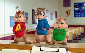 Alvin and The Chipmunks - The Squeakquel movie wide wallpapers