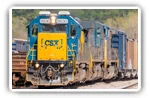 CSX Railroad freight trains