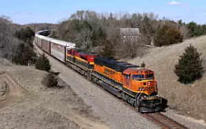 BNSF Railway freight train wallpapers