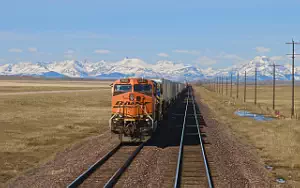 BNSF Railway freight train wallpapers