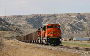 BNSF Railway freight train wallpapers