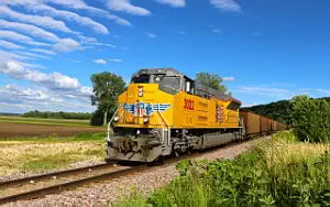 Union Pacific Railroad freight train wallpapers