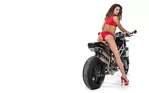Bikes and Girls wide wallpapers and HD wallpapers