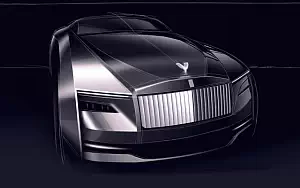 Rolls-Royce Spectre car sketch wallpapers