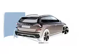 Skoda Kamiq car sketch wallpapers