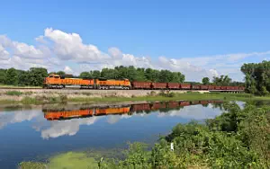 BNSF Railway freight train wallpapers