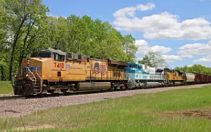 Union Pacific Railroad freight train wallpapers